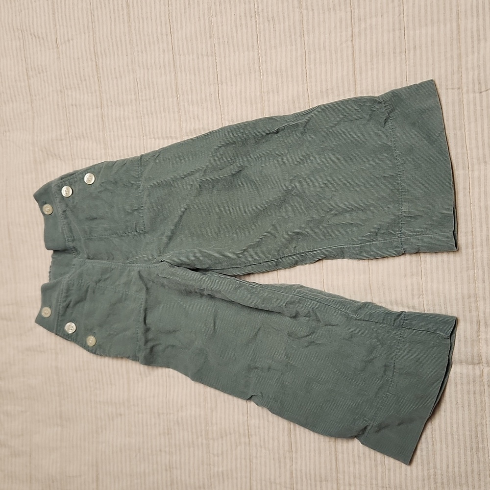 Mabo extra soft corduroy flare pants 18 months blue with white buttons